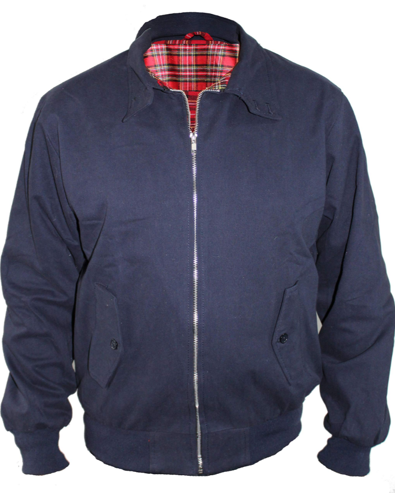 Gordon Men's Harrington Jacket – Zip-Up Jacket with Tartan Lining