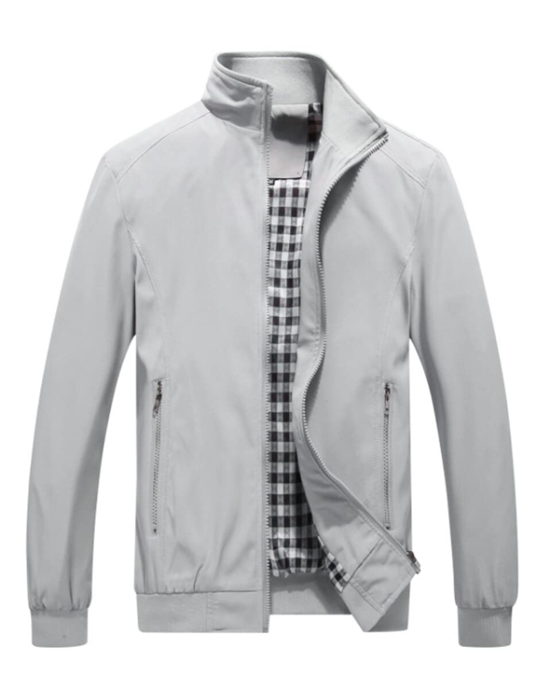 Philip Men's Bomber Jacket – Wind-Resistant Zip Jacket with UPF 50+ Protection
