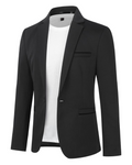 Callum Men's Blazer – Slim Fit Smart Suit Jacket with Stretch & Back Vent