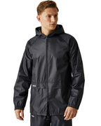 Bradley Men's Waterproof Rain Jacket – Hooded Wind-Resistant Outdoor Coat