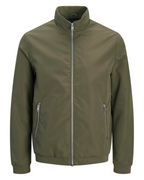 Tristan Men's Harrington Bomber Jacket – Lightweight Water-Resistant Zip Coat