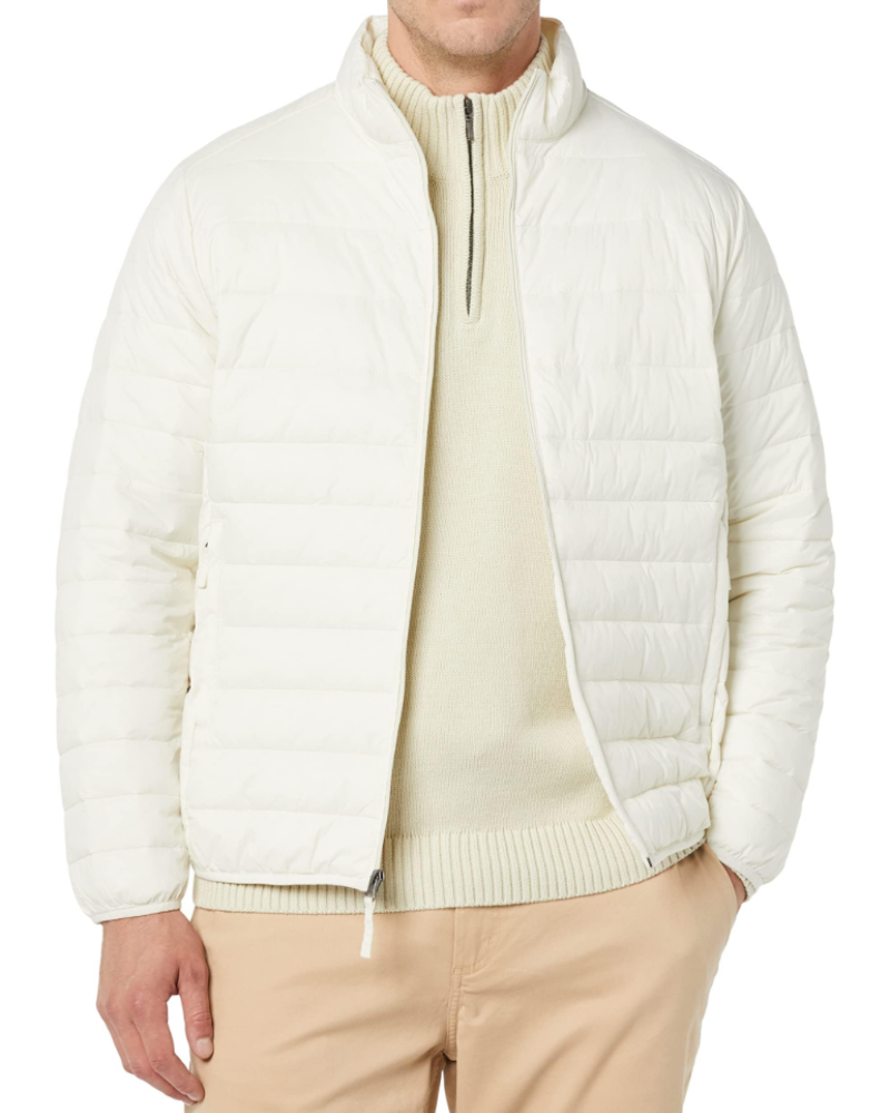 Logan Men's Lightweight Puffer Jacket – Water-Resistant Quilted Zip-Up Coat