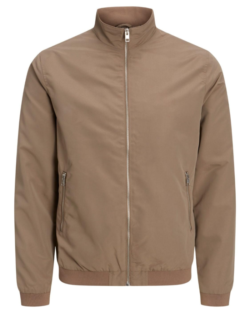 Tristan Men's Harrington Bomber Jacket – Lightweight Water-Resistant Zip Coat