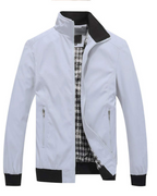 Quentin Men's Bomber Jacket – Zip-Up Casual Jacket with Stand Collar