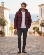 Branwell Men's Hooded Winter Parka – Water-Resistant Puffer with Regular Fit