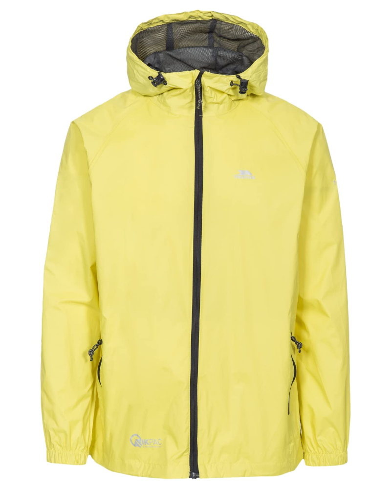 Hunter Men's Packable Waterproof Jacket – Hooded Outdoor Rain Coat with Zip Pockets