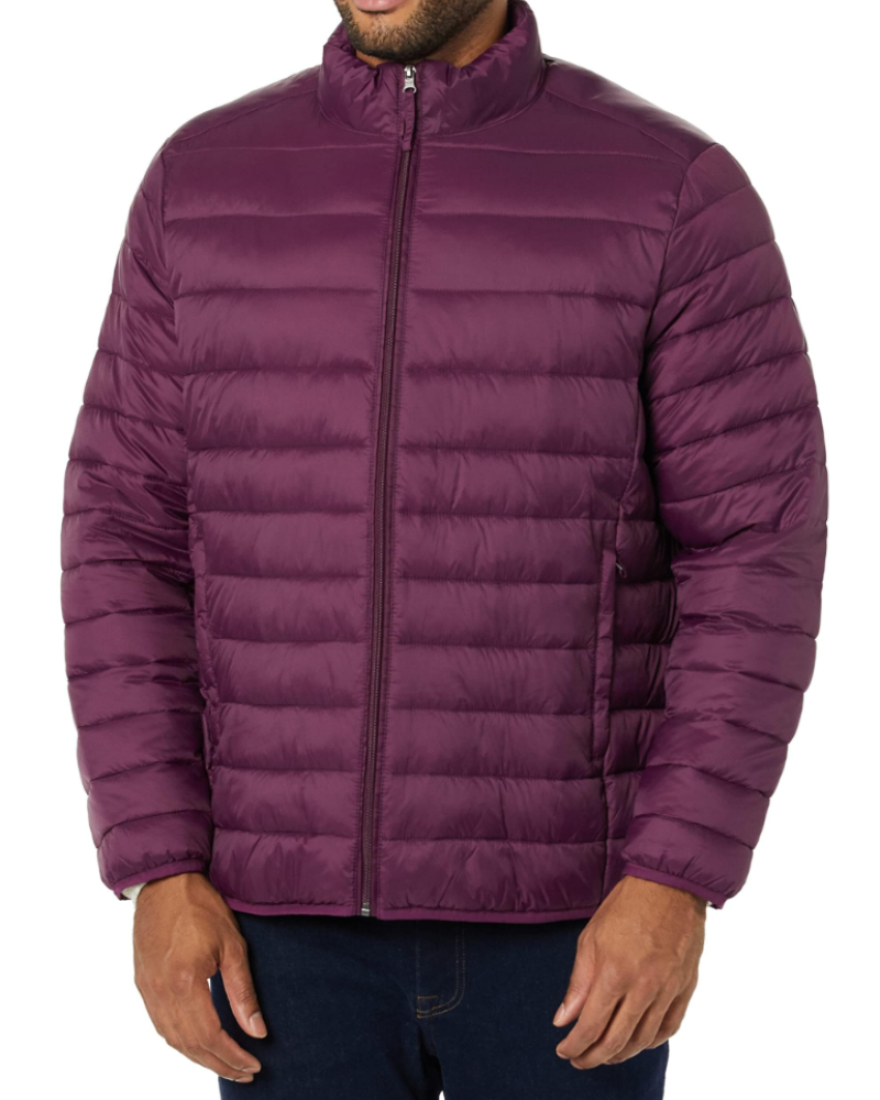 Logan Men's Lightweight Puffer Jacket – Water-Resistant Quilted Zip-Up Coat