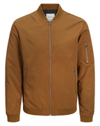 Sawyer Men's Lightweight Bomber Jacket – Zip-Up Ribbed Collar Casual Coat