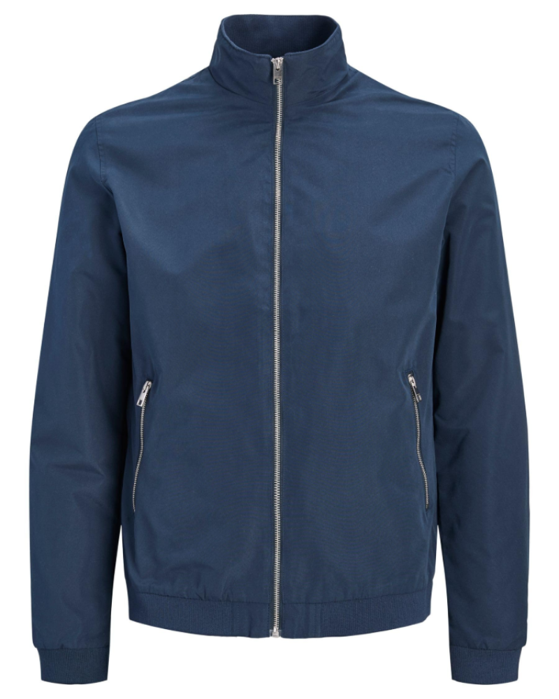 Tristan Men's Harrington Bomber Jacket – Lightweight Water-Resistant Zip Coat