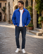 Gordon Men's Harrington Jacket – Zip-Up Jacket with Tartan Lining