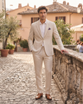 Desmond Men's Oxford Blazer – Regular Fit Suit Jacket with Single Button & Centre Vent