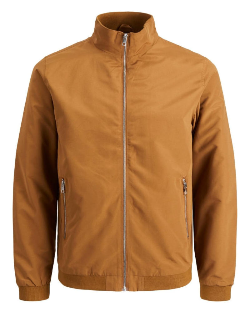 Tristan Men's Harrington Bomber Jacket – Lightweight Water-Resistant Zip Coat