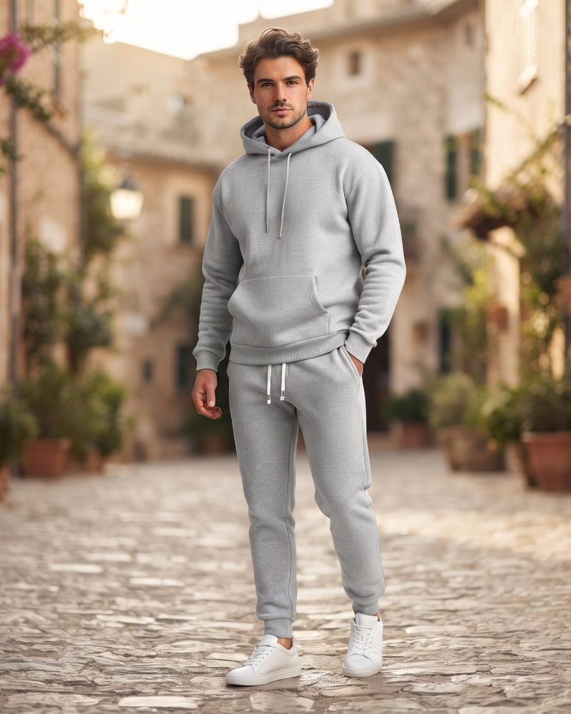 Carl Men's Tracksuit Set – Hooded Hoodie & Joggers Casual Sportswear Set