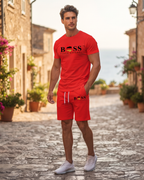 Finlay Men's Polo & Shorts Tracksuit Set – Short Sleeve Sports Co-Ord