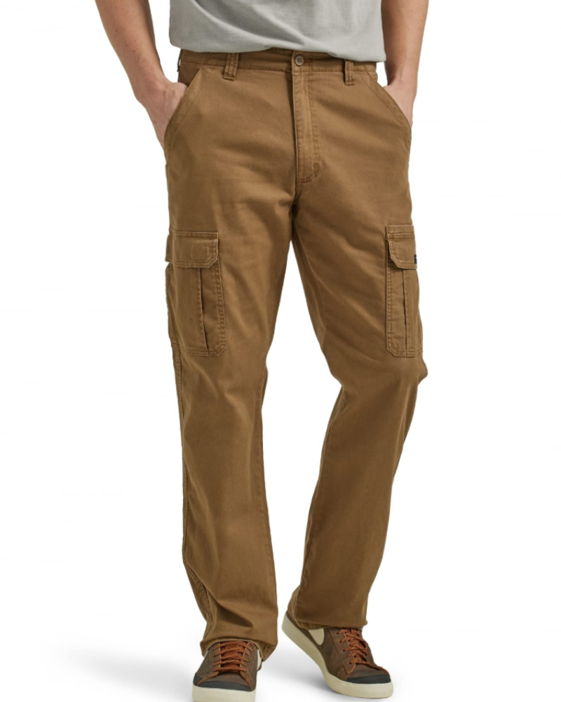 Curtis Men's Stretch Twill Cargo Trousers – Relaxed Fit Straight Leg Work Pants