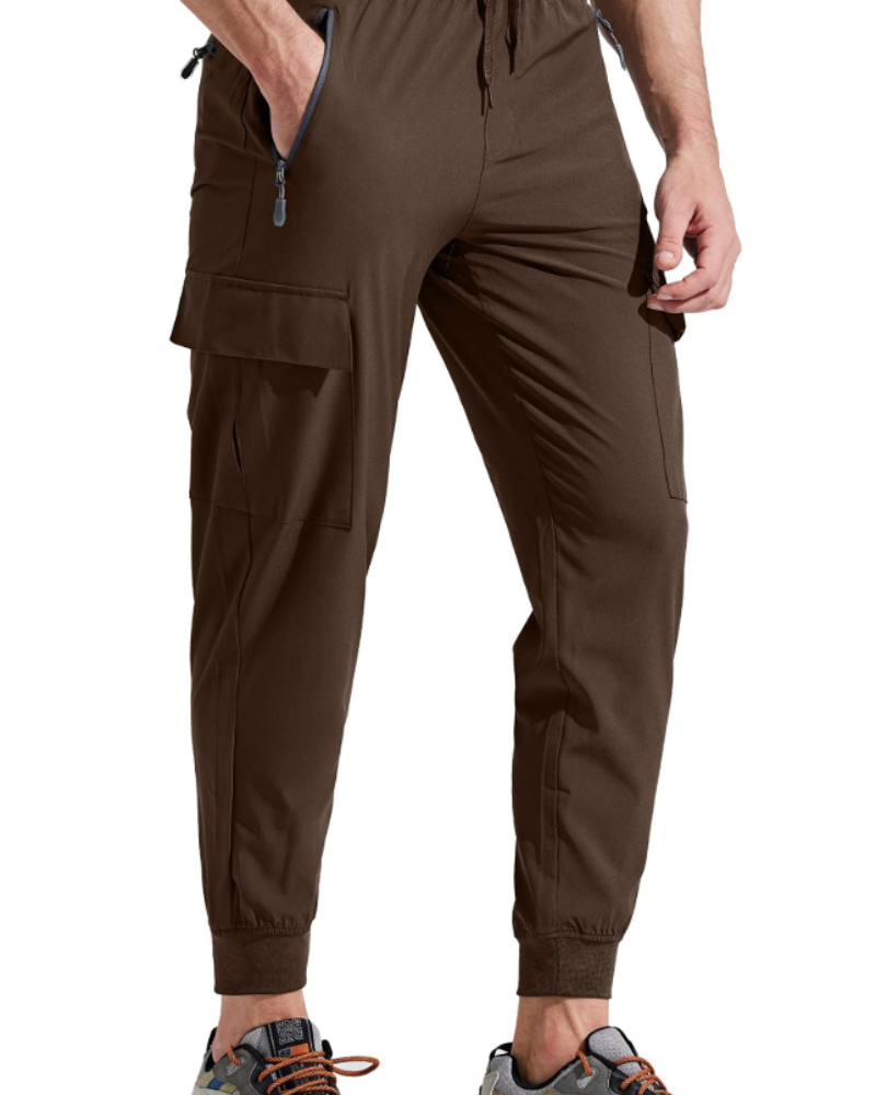 Rylan Men's Hiking Joggers – Quick-Drying Cargo Trousers with 5 Zip Pockets