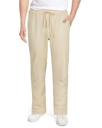 Riley Men's Cotton Linen Drawstring Trousers – Loose Fit Casual Summer Pants