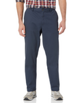 Hudson Men's Straight Fit Chino Trousers – Wrinkle-Resistant Cotton Blend Pants