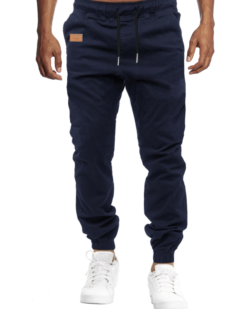 Grayson Men's Cotton Joggers – Slim Fit Drawstring Sweatpants with Side Pockets