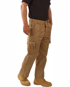 Gareth Men's Cargo Work Trousers – Polycotton Utility Pants with Multi Pockets & YKK Zip