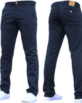 Elliot Men's Slim Fit Chino Trousers – Stretch Cotton Zip-Fly Casual Pants