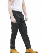 Dawson Men's Work Cargo Trousers – Utility Pants with Cargo Pockets & Button Closure
