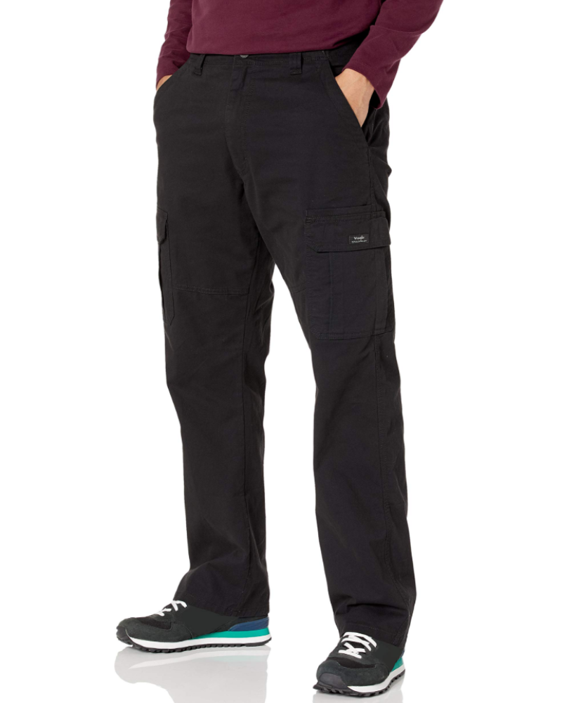 Curtis Men's Stretch Twill Cargo Trousers – Relaxed Fit Straight Leg Work Pants