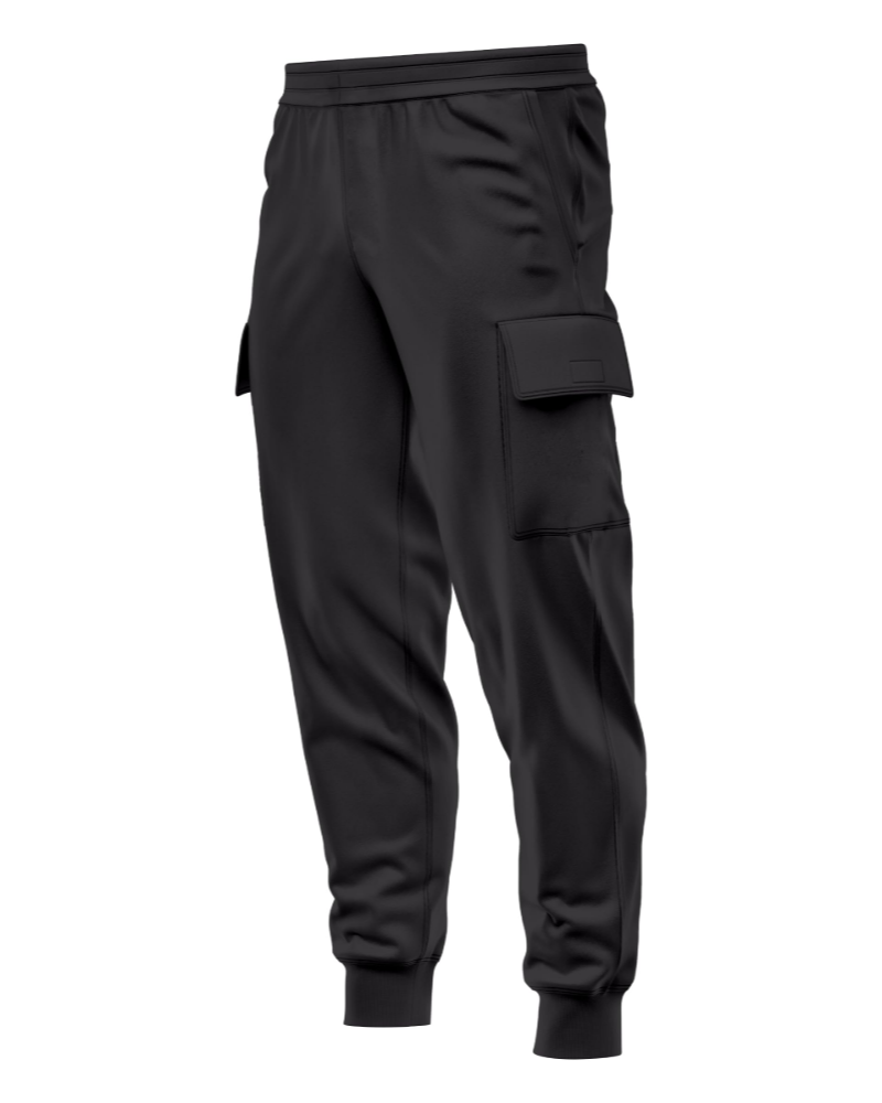 Damian Men's Cargo Joggers – Slim Fit Fleece Cuffed Pocket Track Pants