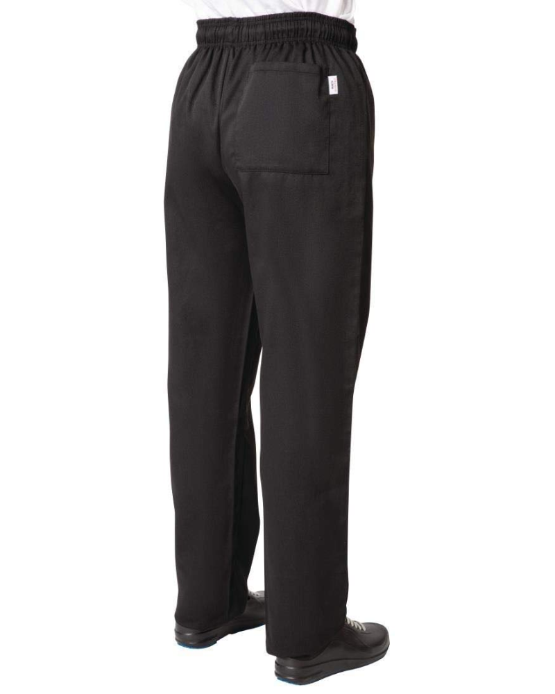 Lennon Men's Chef Trousers – Polycotton Drawstring Kitchen Work Trousers with Back Pocket