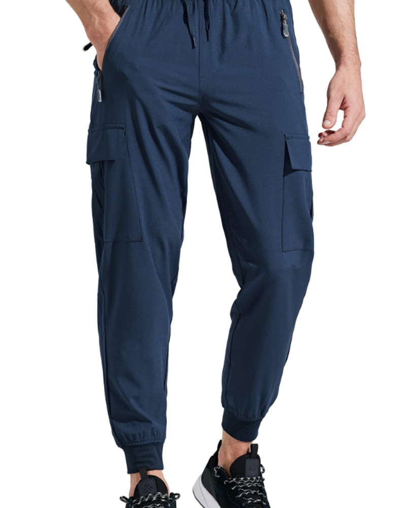 Rylan Men's Hiking Joggers – Quick-Drying Cargo Trousers with 5 Zip Pockets