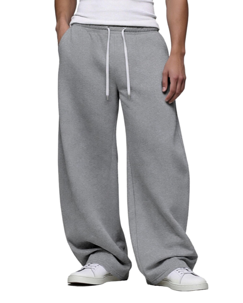 Colby Men's Baggy Sweatpants – Wide Leg Cotton Blend Joggers with Drawstring & Pockets