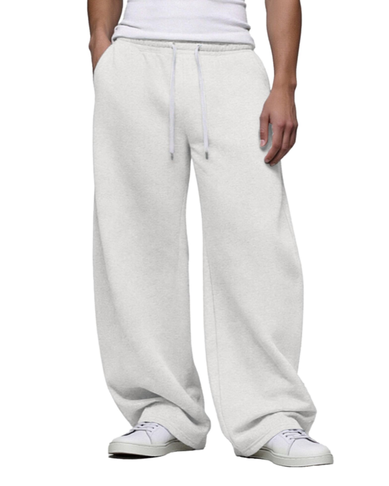 Colby Men's Baggy Sweatpants – Wide Leg Cotton Blend Joggers with Drawstring & Pockets