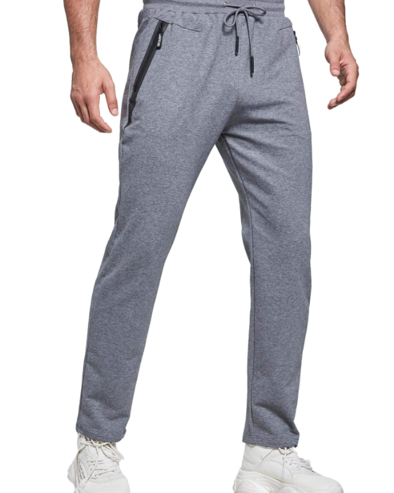Sawyer Men's Jogging Bottoms – Cotton Blend Track Pants with Zip Pocket