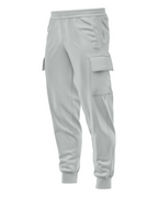 Damian Men's Cargo Joggers – Slim Fit Fleece Cuffed Pocket Track Pants