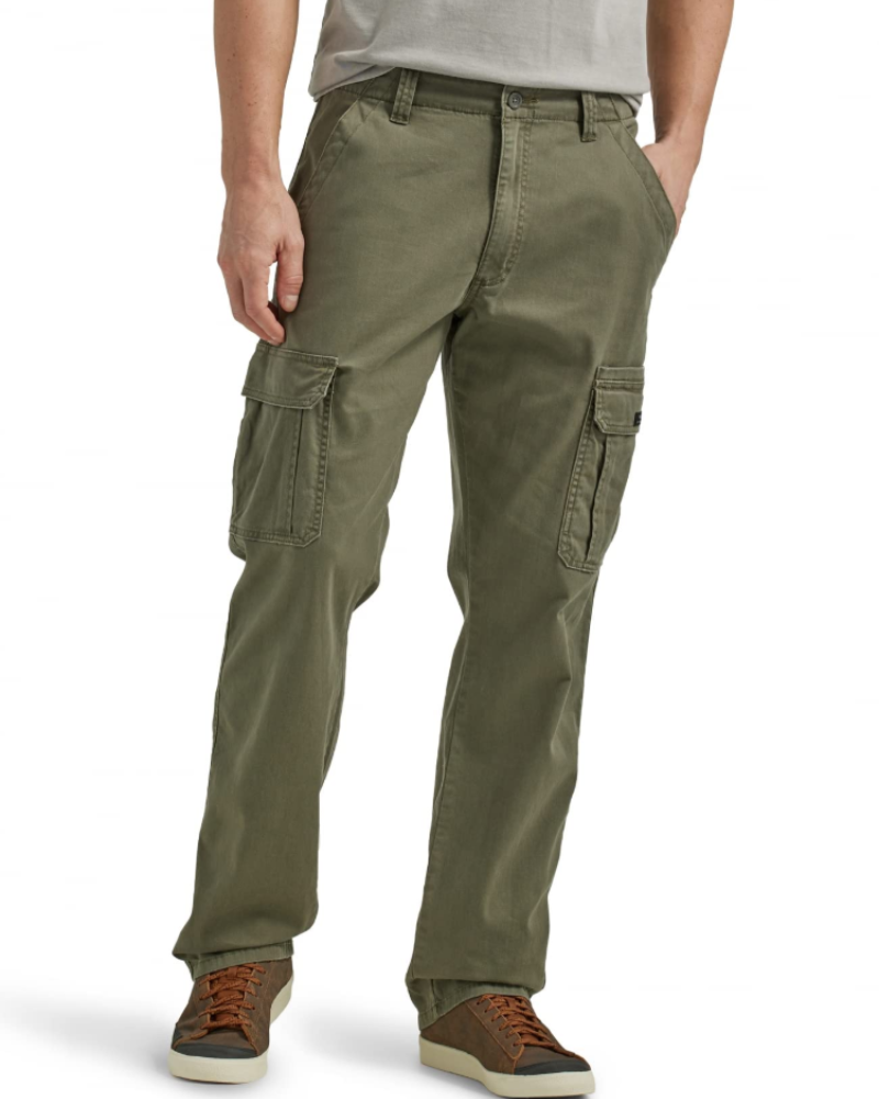 Curtis Men's Stretch Twill Cargo Trousers – Relaxed Fit Straight Leg Work Pants