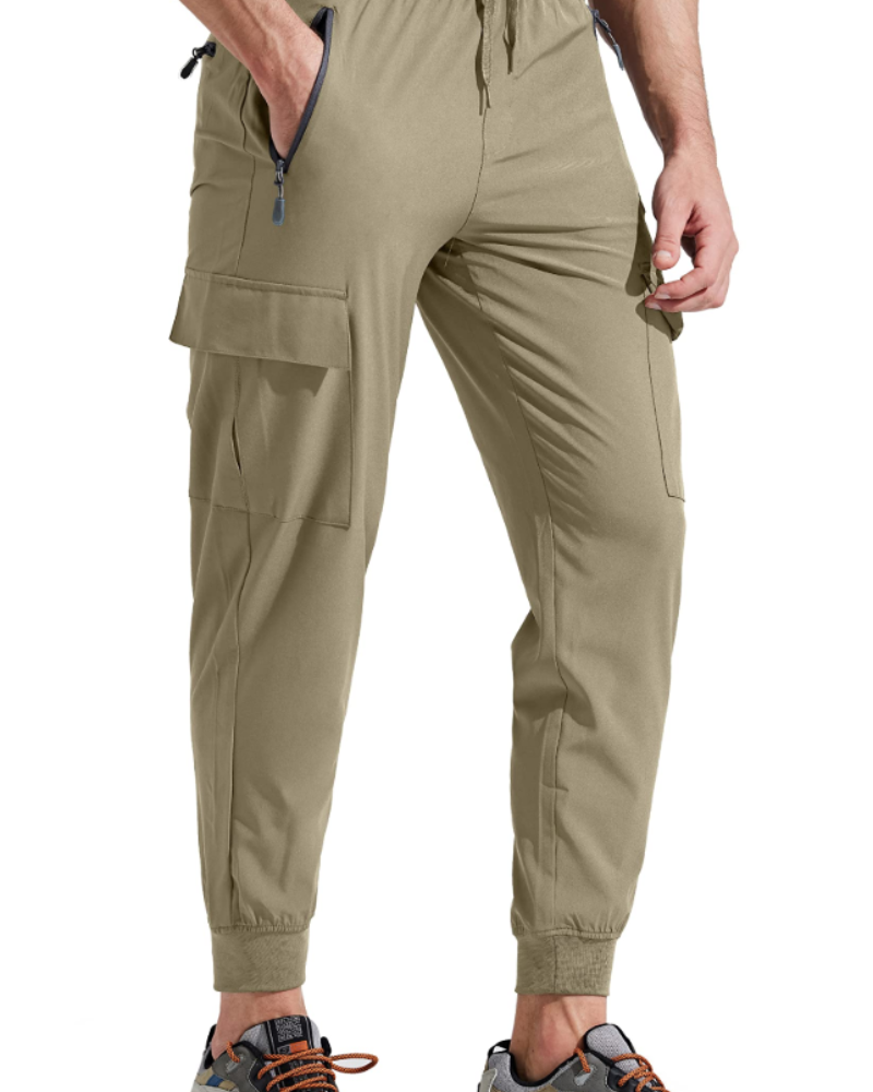 Rylan Men's Hiking Joggers – Quick-Drying Cargo Trousers with 5 Zip Pockets