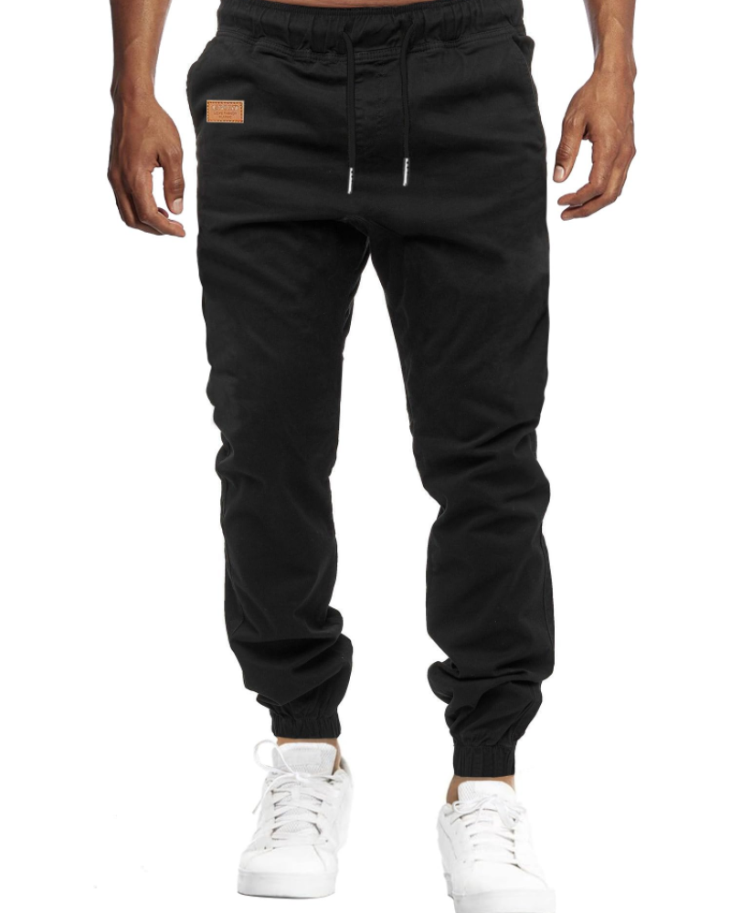 Grayson Men's Cotton Joggers – Slim Fit Drawstring Sweatpants with Side Pockets