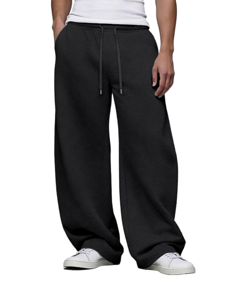 Colby Men's Baggy Sweatpants – Wide Leg Cotton Blend Joggers with Drawstring & Pockets