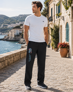 Sterling Men's Stadium Trousers – Cuffed Sports Track Pants with Full Leg Lining