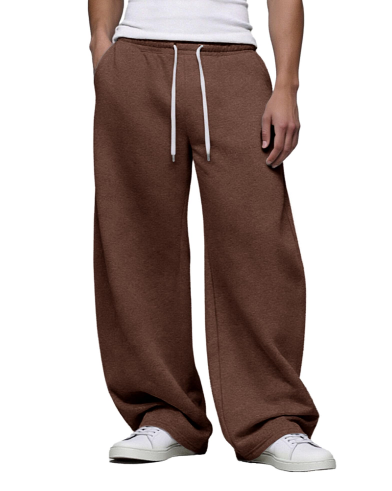 Colby Men's Baggy Sweatpants – Wide Leg Cotton Blend Joggers with Drawstring & Pockets