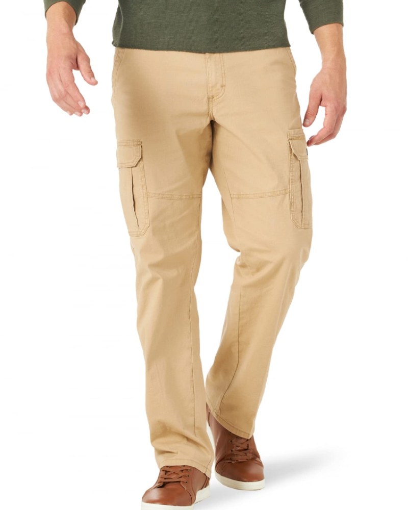 Curtis Men's Stretch Twill Cargo Trousers – Relaxed Fit Straight Leg Work Pants