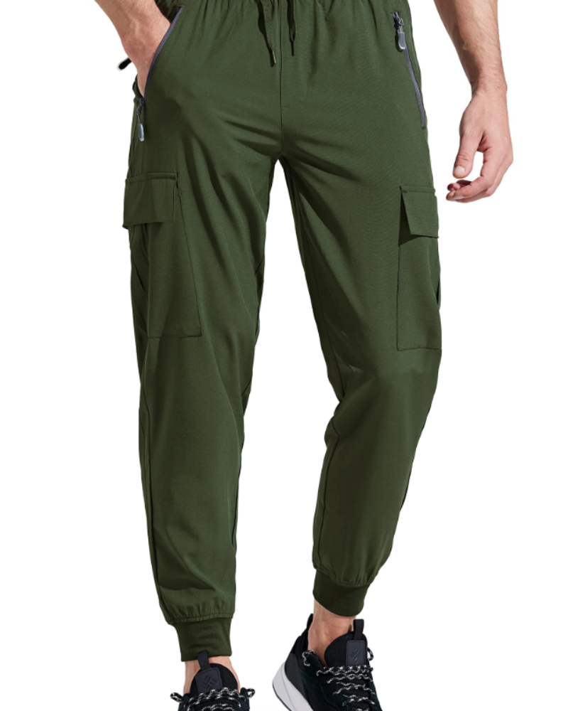 Rylan Men's Hiking Joggers – Quick-Drying Cargo Trousers with 5 Zip Pockets