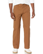 Preston Men's Chino Trousers – Straight Leg Cotton Blend Flat Front Smart Casual Trousers