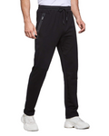 Sawyer Men's Jogging Bottoms – Cotton Blend Track Pants with Zip Pocket