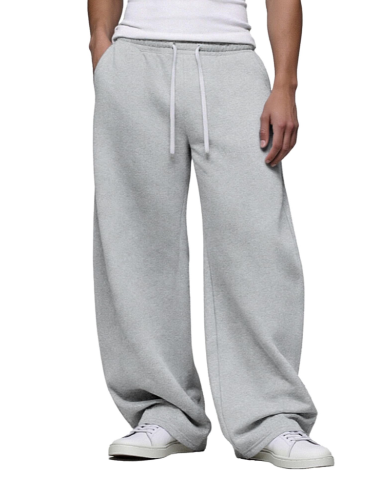 Colby Men's Baggy Sweatpants – Wide Leg Cotton Blend Joggers with Drawstring & Pockets
