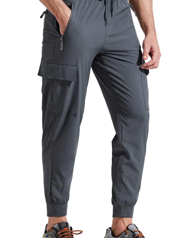 Rylan Men's Hiking Joggers – Quick-Drying Cargo Trousers with 5 Zip Pockets