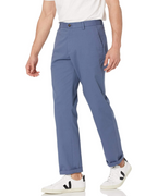 Warren Men's Classic Fit Chino Trousers – Wrinkle-Resistant Cotton Blend Smart Pants