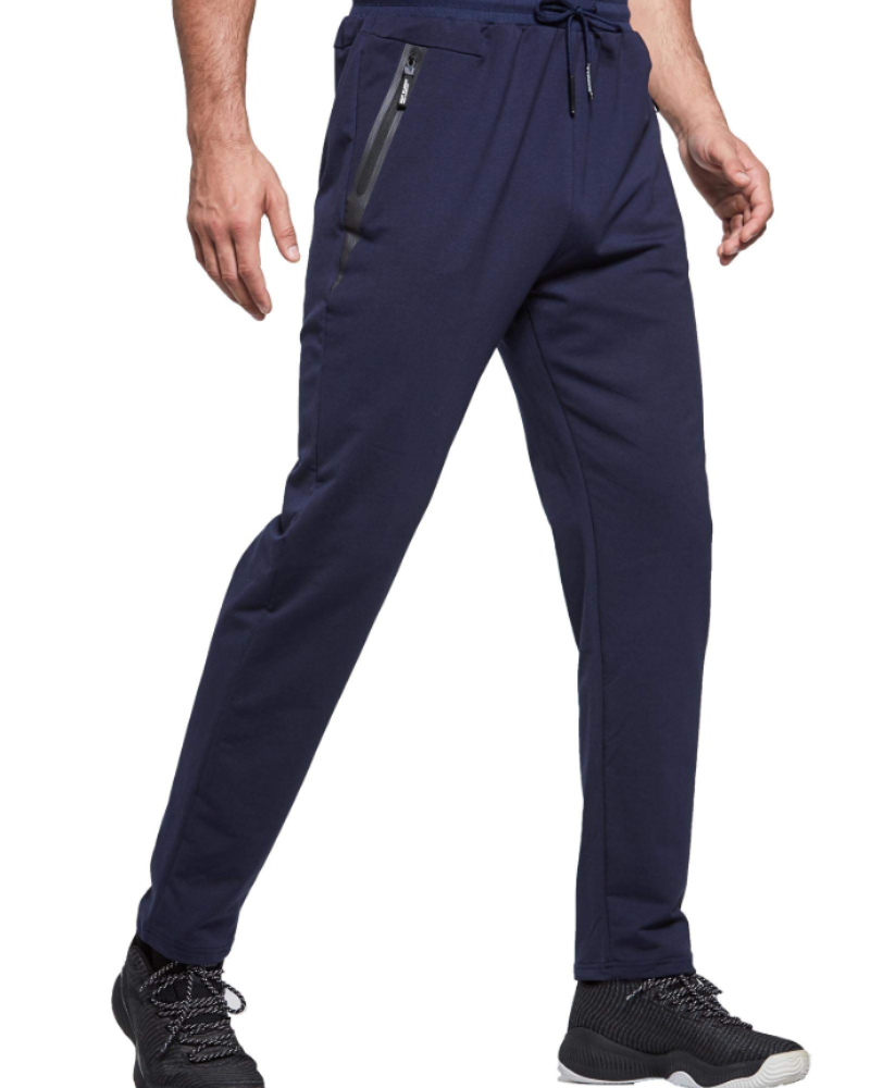 Sawyer Men's Jogging Bottoms – Cotton Blend Track Pants with Zip Pocket