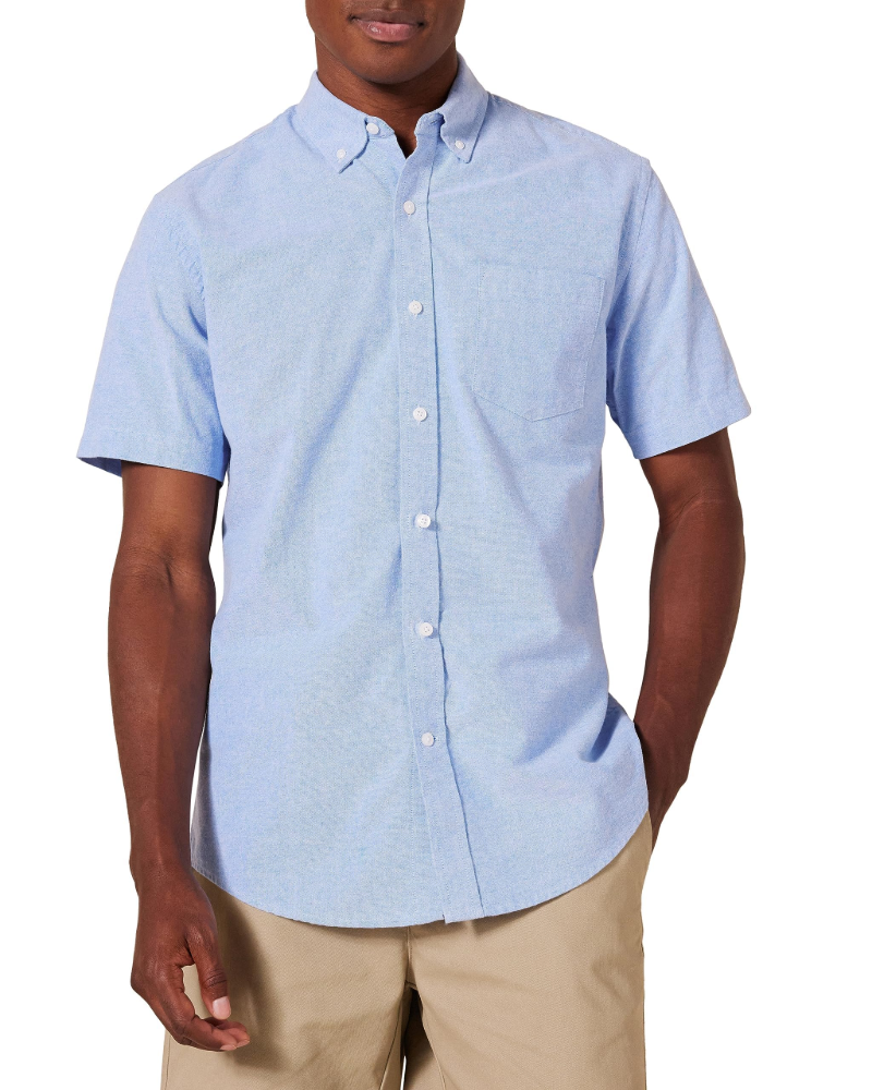 Stuart Men's Casual Shirt – Tapered Fit Button-Front Everyday Shirt