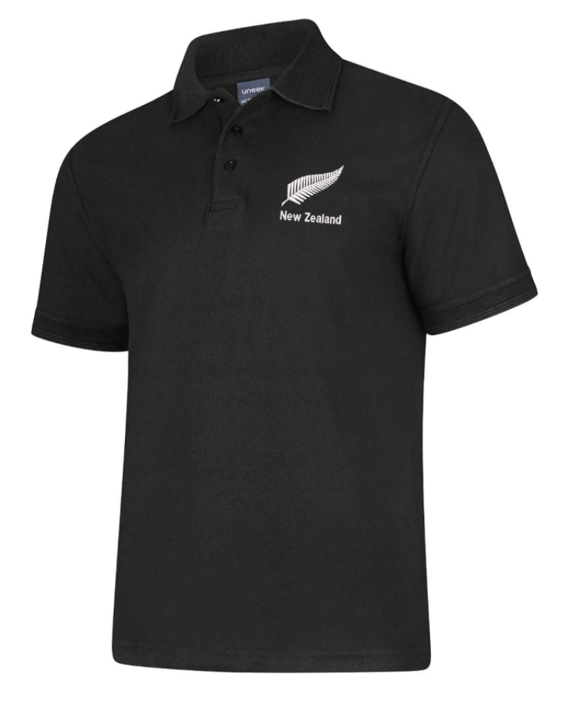 Callum Men's Polo Shirt – New Zealand Embroidered Cotton Blend Collared Polo